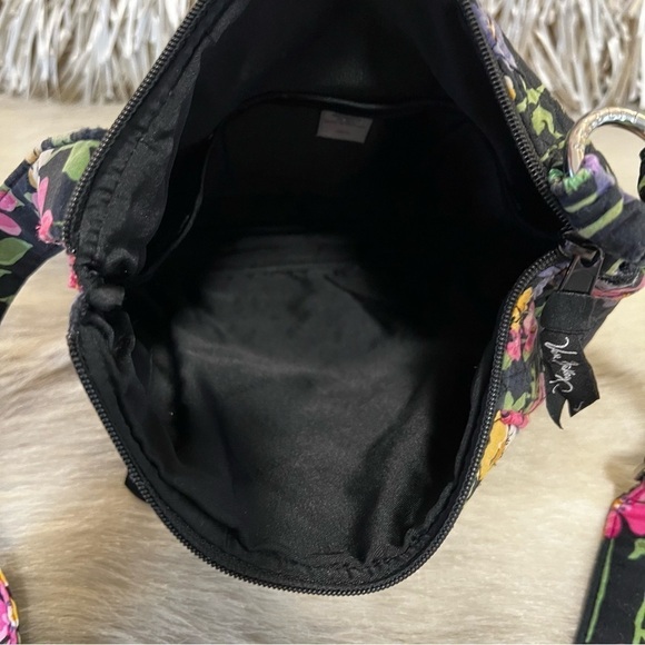 VERA BRADLEY Wildflower Garden Zipper Hipster Crossbody Yellow Floral REPAIRED - Picture 17 of 17